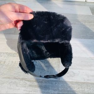 Aviator Pilot Fashion Faux Leather Rock Star Cold Russian Hat